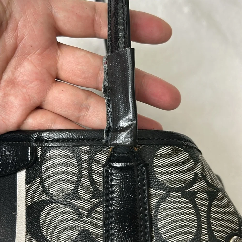 🖤COACH Signature black & gray tote or shoulder bag - Picture 14 of 14